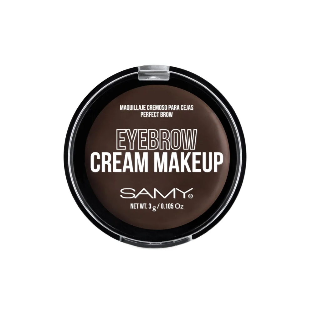 Maquillaje cremoso para cejas perfect brow Samy 02. OSCURO