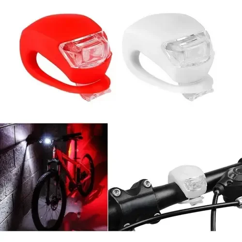 Luz para Bici de Silicona Delantera y Trasera.