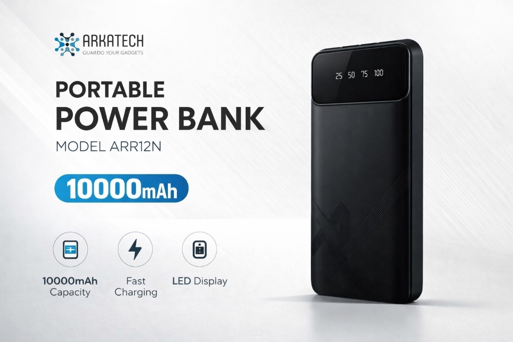 Bateria portátil de 10,000mAh