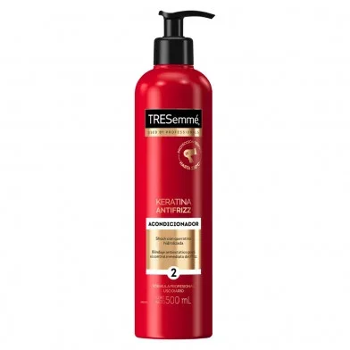 tresemme shampoo/acondicionador de 500 keratina antifrizz