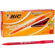 lapicera roja round stic