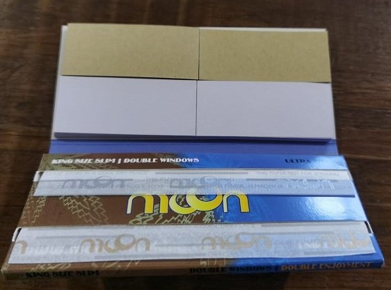 hojillas moon doble blanca+marron