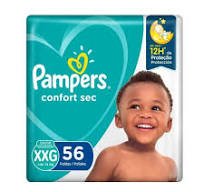 pampers confort sec xxg x 56