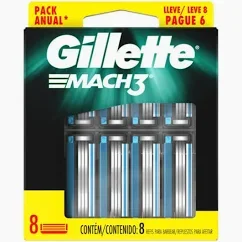 repuesto gillete match 3 x 8