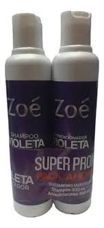 pack de shampoo + acondicionador ZOE 300ml