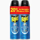 raid aerosol pack x 2 azul