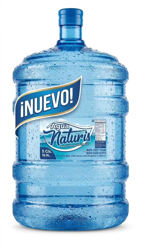 Botellon Nuevo lleno (envase + agua )
