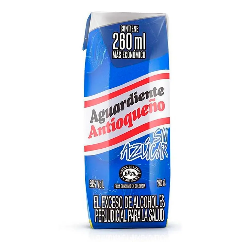 Aguardiente Antioqueño 29% Azul 260ml