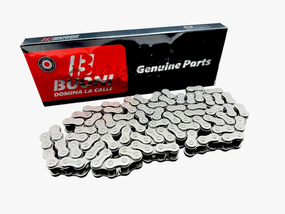 CADENA 428H-136L GRIS REFORZADA BUONI