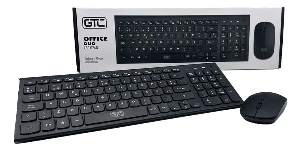 COMBO TECLADO MOUSE GTC INALAMBRICO OFFICE DUO