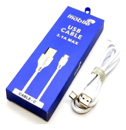 CABLE USB TIPO C MOBILE 3.1A