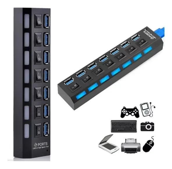HUB USB 7 PUERTOS
