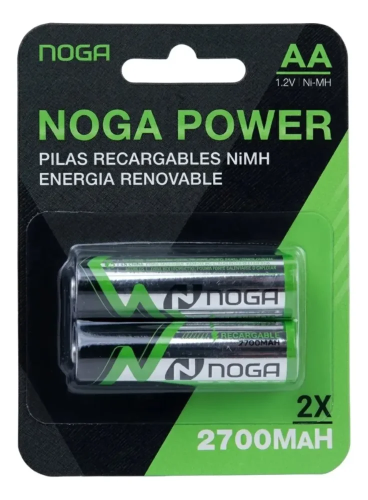 PILAS AA RECARGABLE NOGA