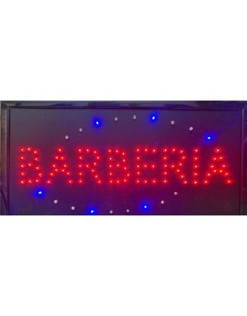 CARTEL LED BARBERIA 220V