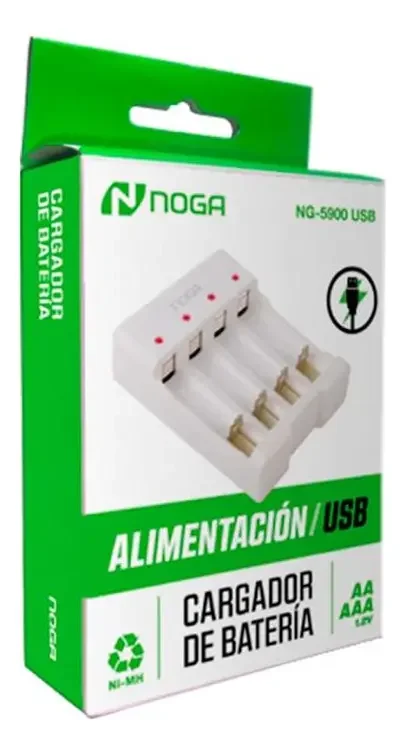 CARGADOR USB PILAS NOGA