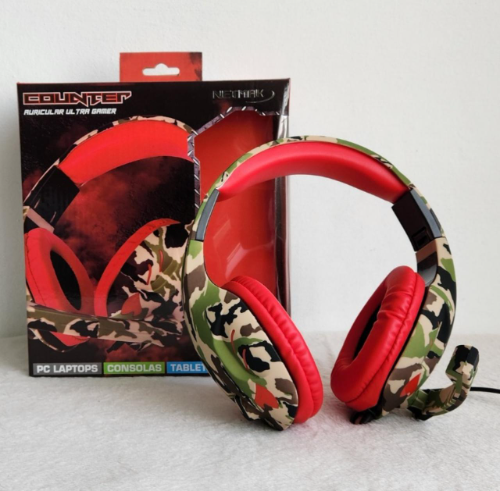 Auricular gamer netmak camuflado