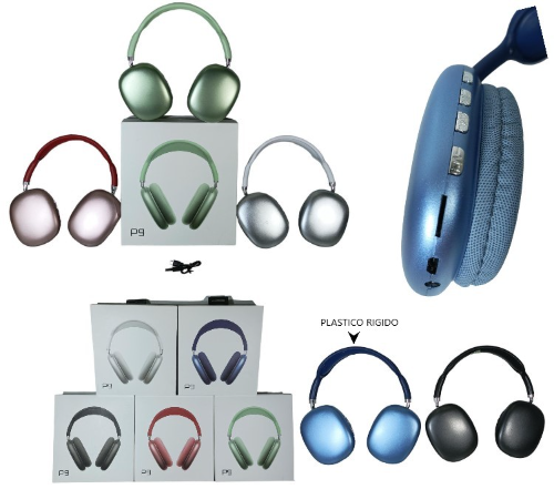 AURICULARES BLUETOOTH P9 COLORES
