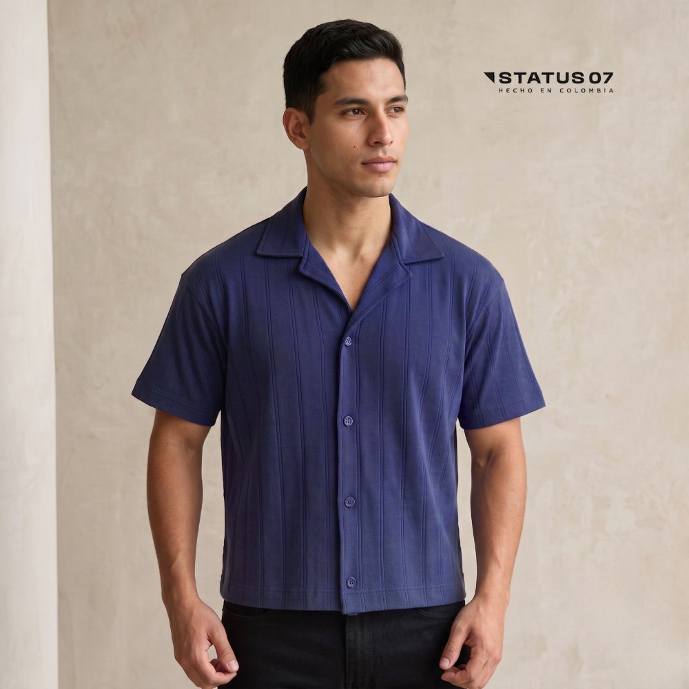 Cuello sport azul