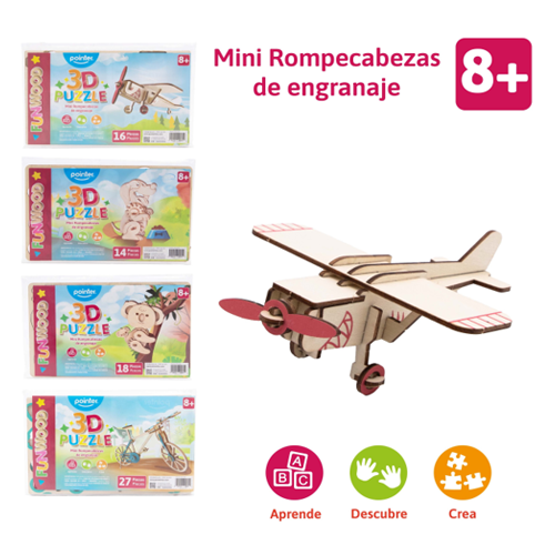 Rompecabeza 3D de engranaje mini