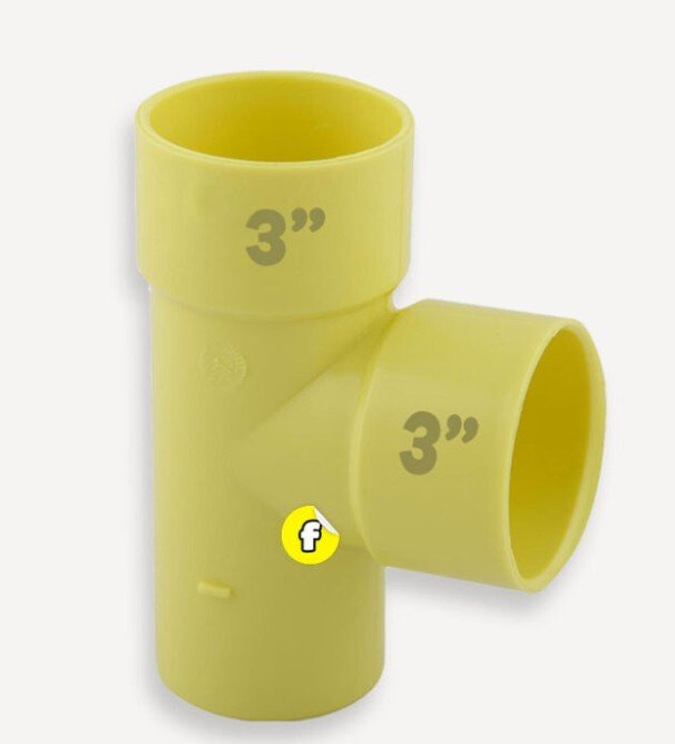 TEE PVC 75MM (3")