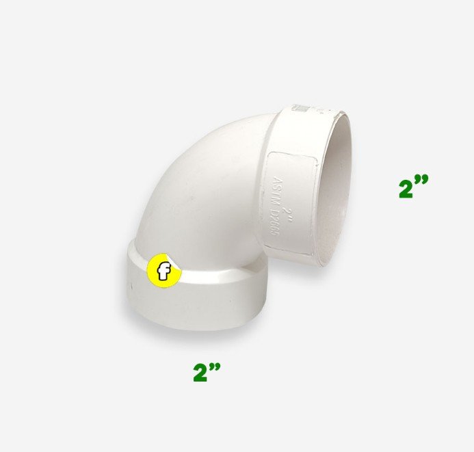 Codo PVC 90° (2")