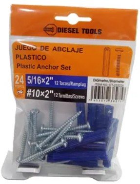 Ramplug con Tornillo 5/16x2"