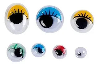 Ojos Móviles Colores X Par
