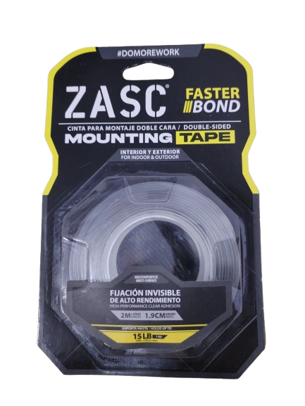 Cinta Doble Faz Acrilico 1.9cm x 2m