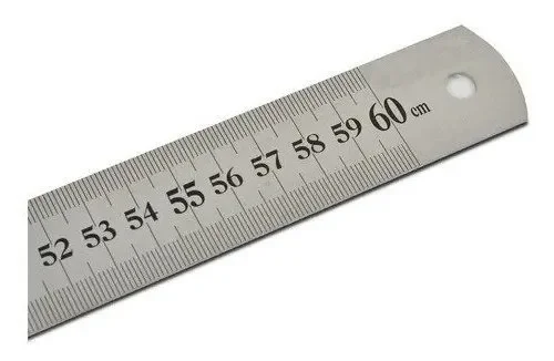 Regla de acero inoxidable 60cm