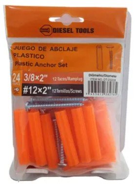 Ramplug con Tornillo 3/8x2"