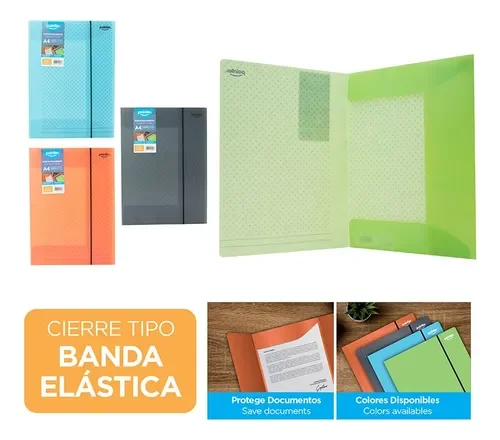 Carpeta Plastica con Liga