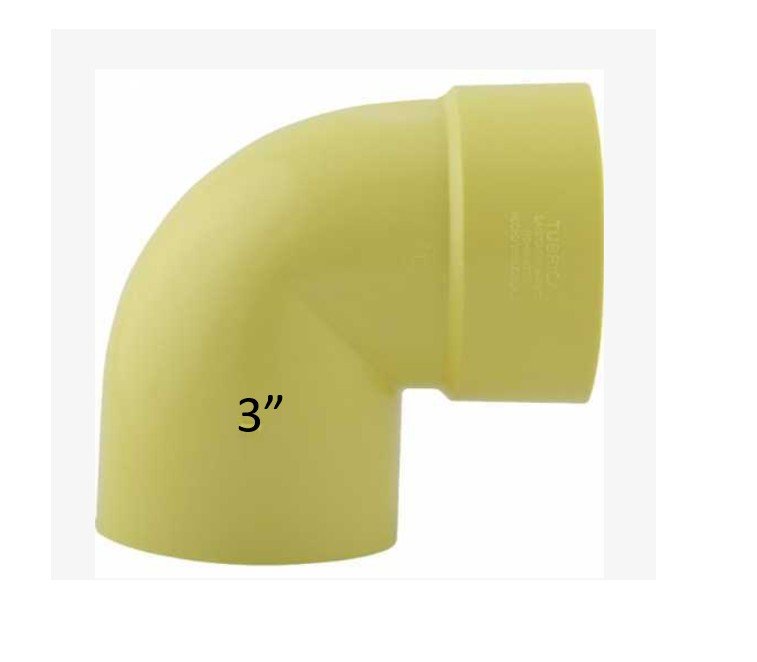 Codo PVC 90° (3")