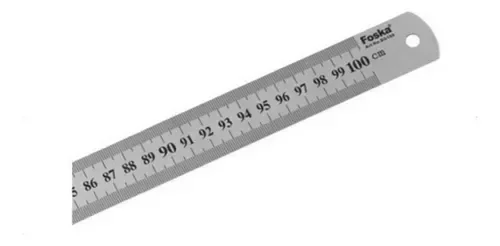 Regla de acero inoxidable 100cm