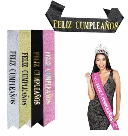 Banda Escarchada de Feliz Cumpleaños