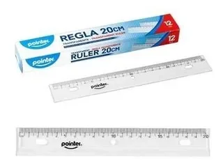 Regla Plástica 20 cm