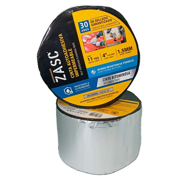Cinta Adhesiva de Aluminio de Butilo 1MM 5MTS 4"