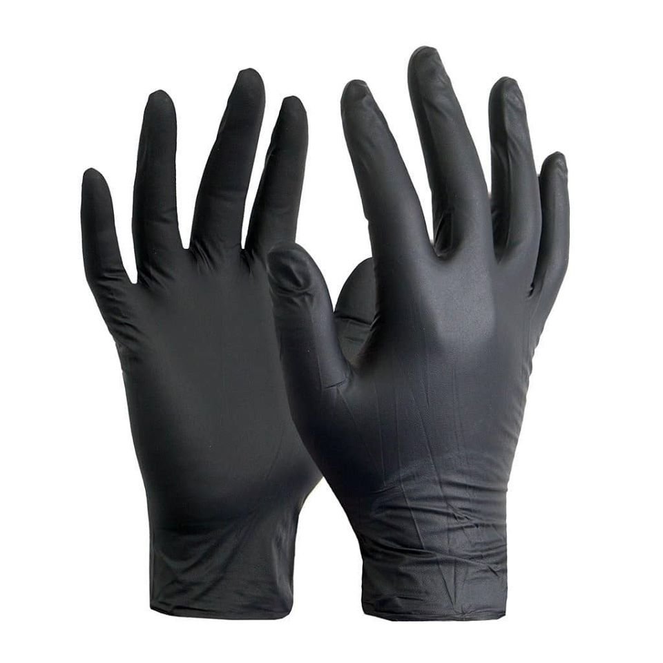 Guantes de nitrilo negro