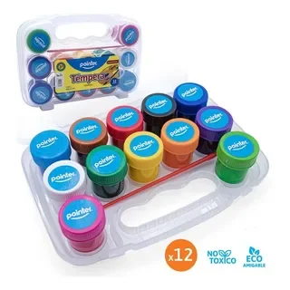 Tempera de 12 Colores Pointer