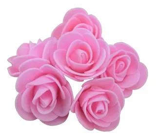 Flor Rosada de Foami