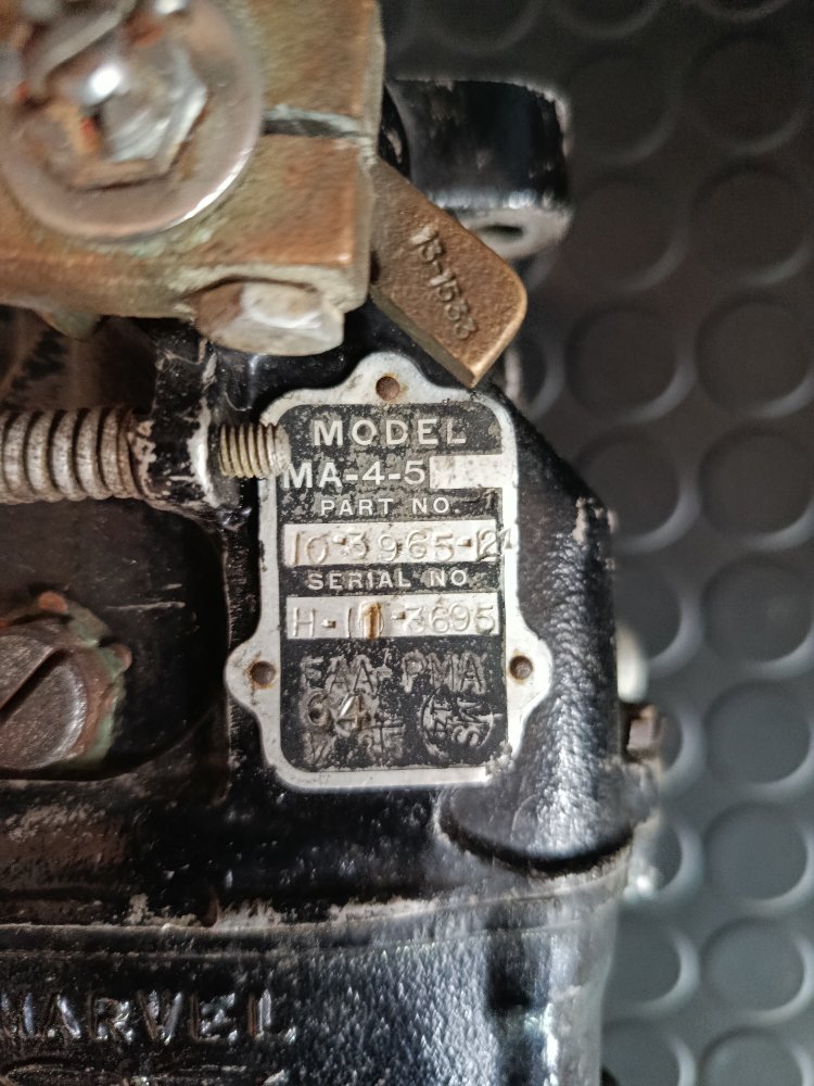 10-3965-12-H CARBURETOR ASSEMBLY, MA-4-5
