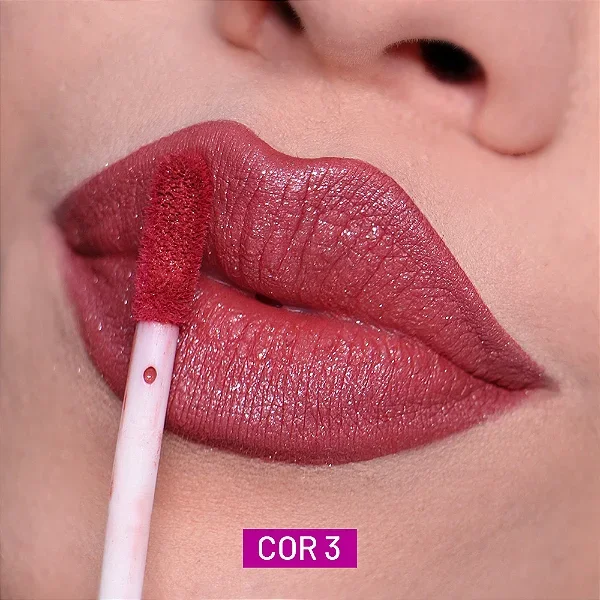 Batom Líquido Secret Glow Matte SP COLORS Cor 03