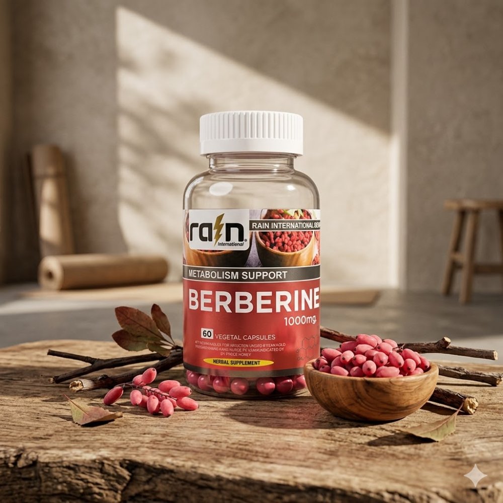 Berberine 1000mg 60 Capsulas Rain