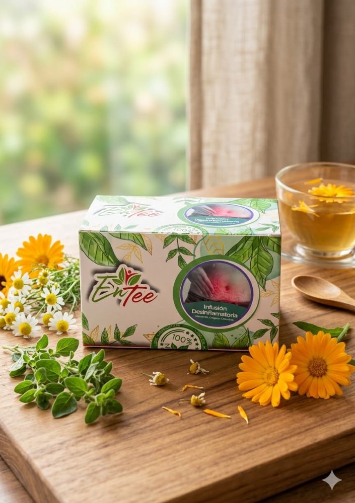 Infusion Desinflamatoria Manzanilla Oregano Calendula EnTee