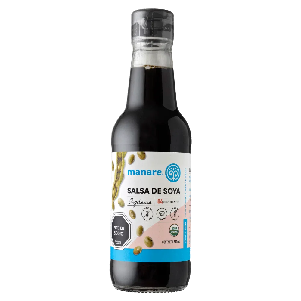 Salsa de Soya Orgánica 250ml Manare