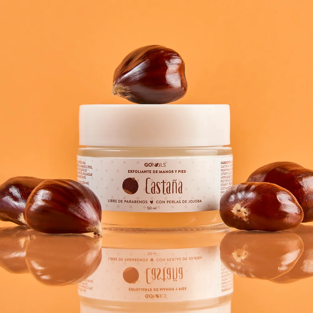 Exfoliante de Manos y Pies Castaña GoNails 250ml