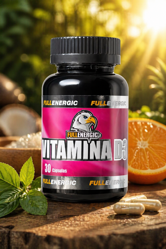 Vitamina D3 200 capsulas Full Energic