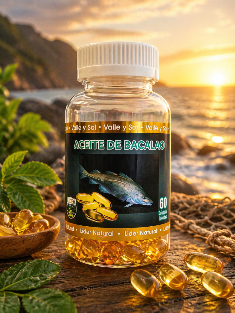 Aceite de Bacalao 60 capsulas Valle y Sol