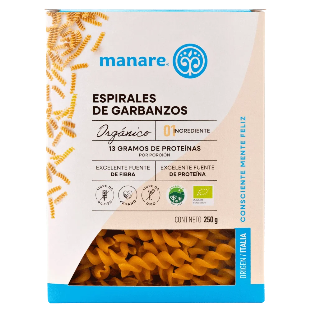 Espirales de Garbanzos 250g Manare