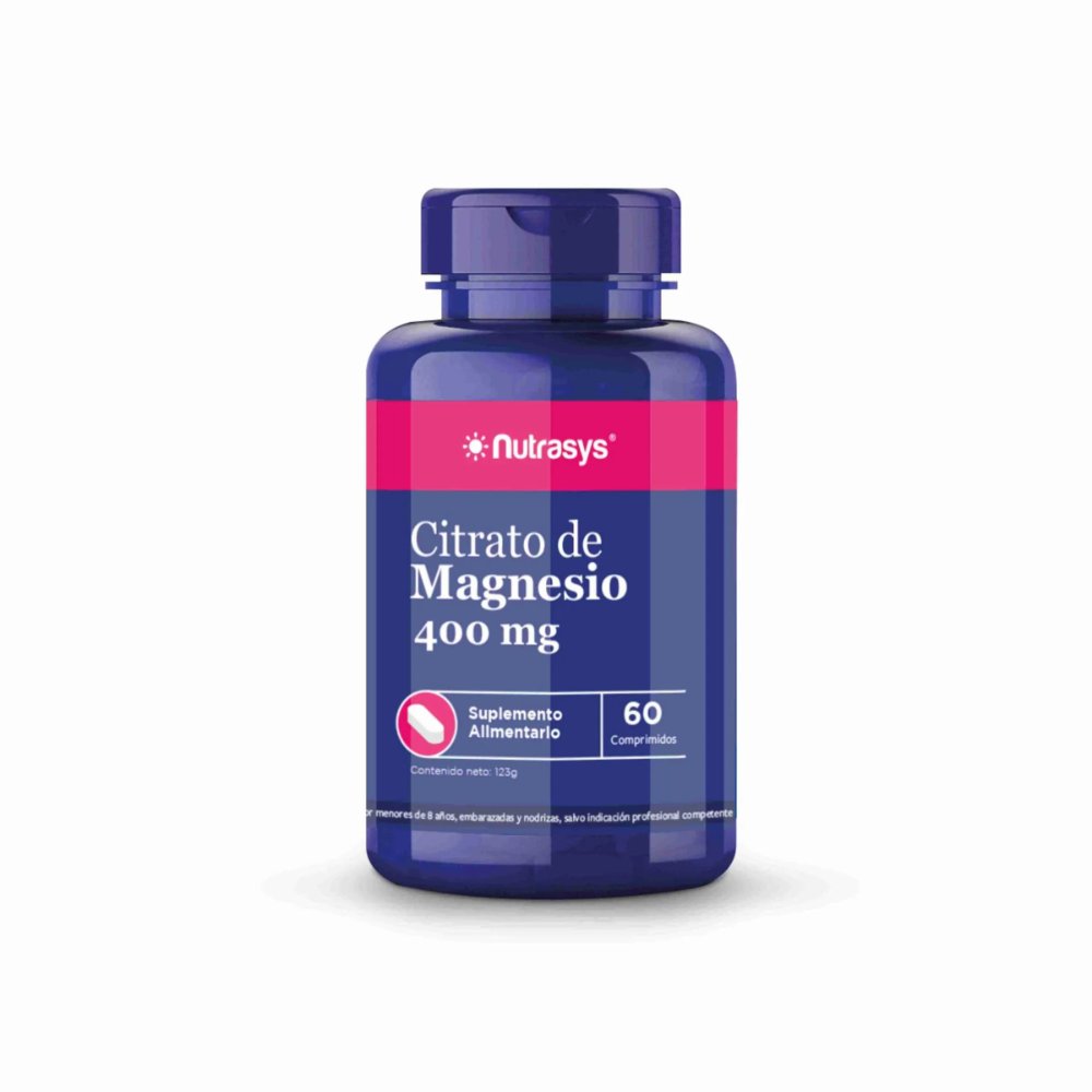 Citrato de Magnesio 400mg 60Capsulas Nutrasys