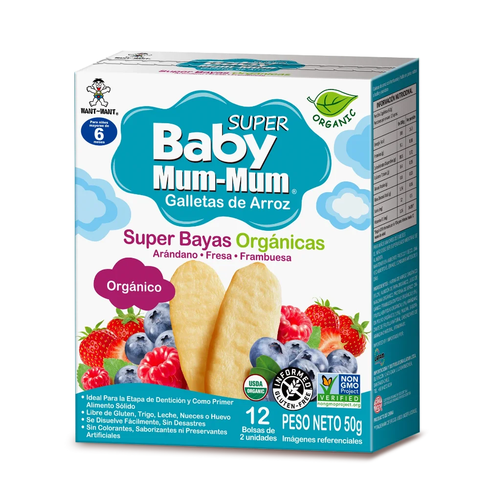 Rice Rusks Super Berries 50g Baby Mum Mum